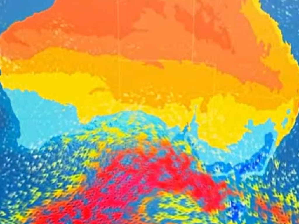 The ‘windiest spell’ yet is set to hit the southeast on Sunday. Picture: Sky News Weather.