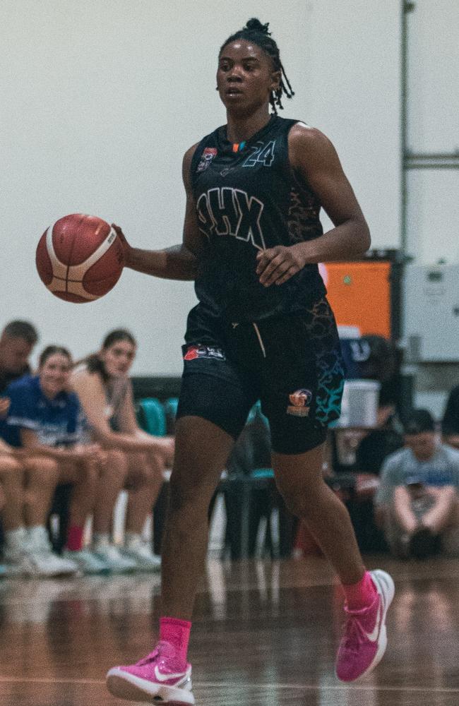 Sunshine Coast Phoenix women's player Tanaya Beacham has been named as a player to watch in the 2022 NBL1 North season. Picture: Jack Riddiford.
