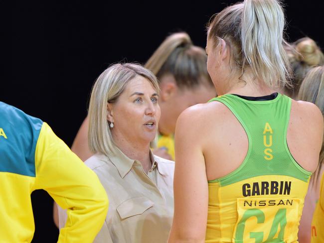 Stacey Marinkovich in 2021 - the last time Australia won a game in New Zealand. Picture: Kai Schwoerer/Getty Images