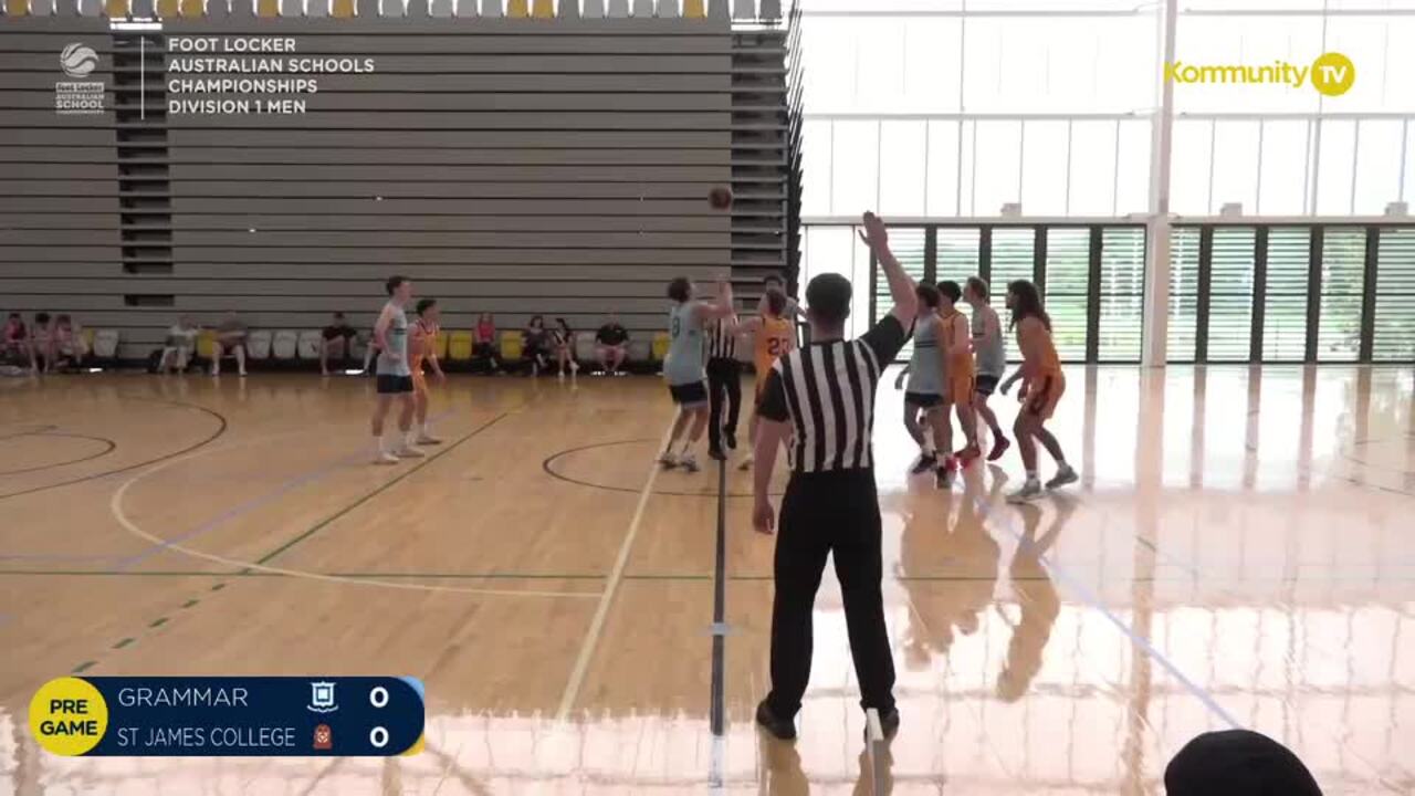 Replay: Brisbane Grammar School v St James College (U20 Men Div 1) - 2024 Basketball Australia Schools Championships Day 2