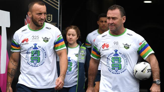 Josh Hodgson is clear for Ricky Stuart‘s Green Machine. Photo: AAP Image/Dan Himbrechts