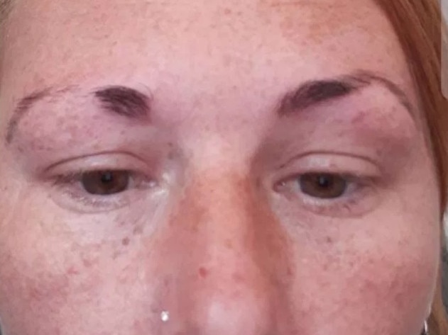 The new girl left Colline with half an eyebrow. Picture: Triangle News