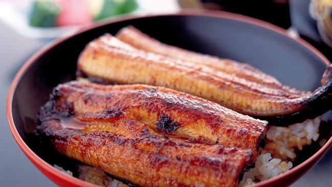 Grilled eel, a Shizuoka specialty.