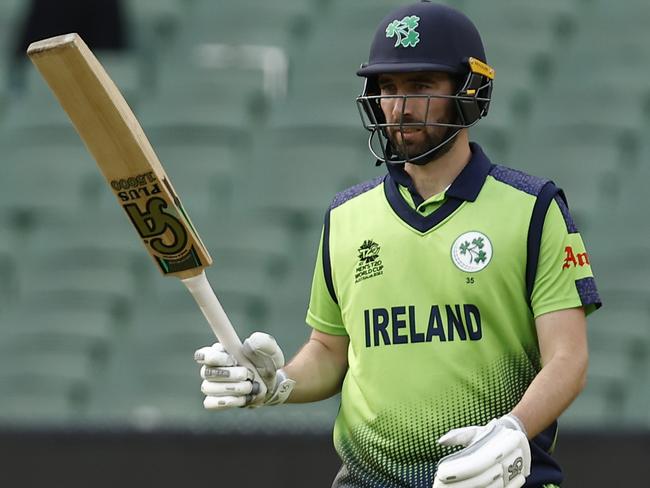 The crowd was sparse but that made Balbirnie’s innings no less significant. Picture: Darrian Traynor/Getty Images