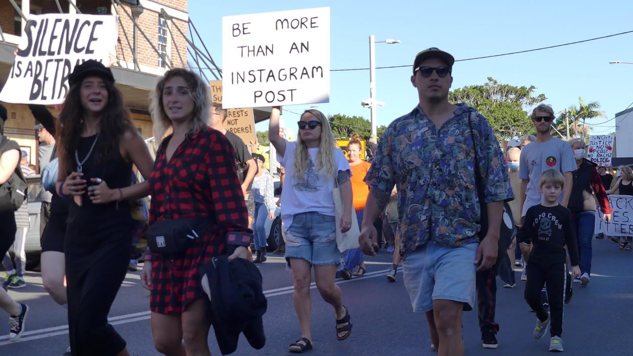 Black Lives Matter Protest in Byron Bay.