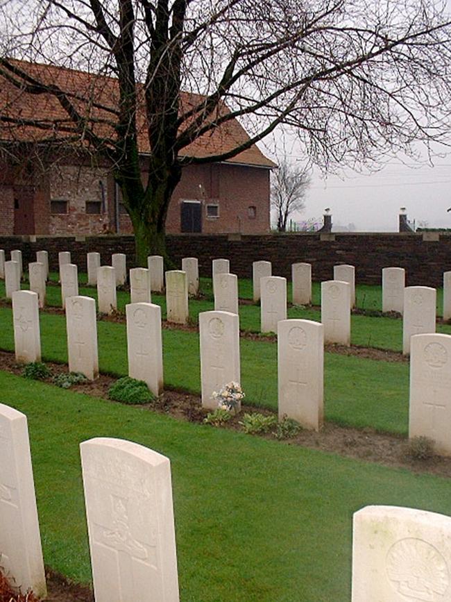 Kandahar Farm Cemetery in Belgium.