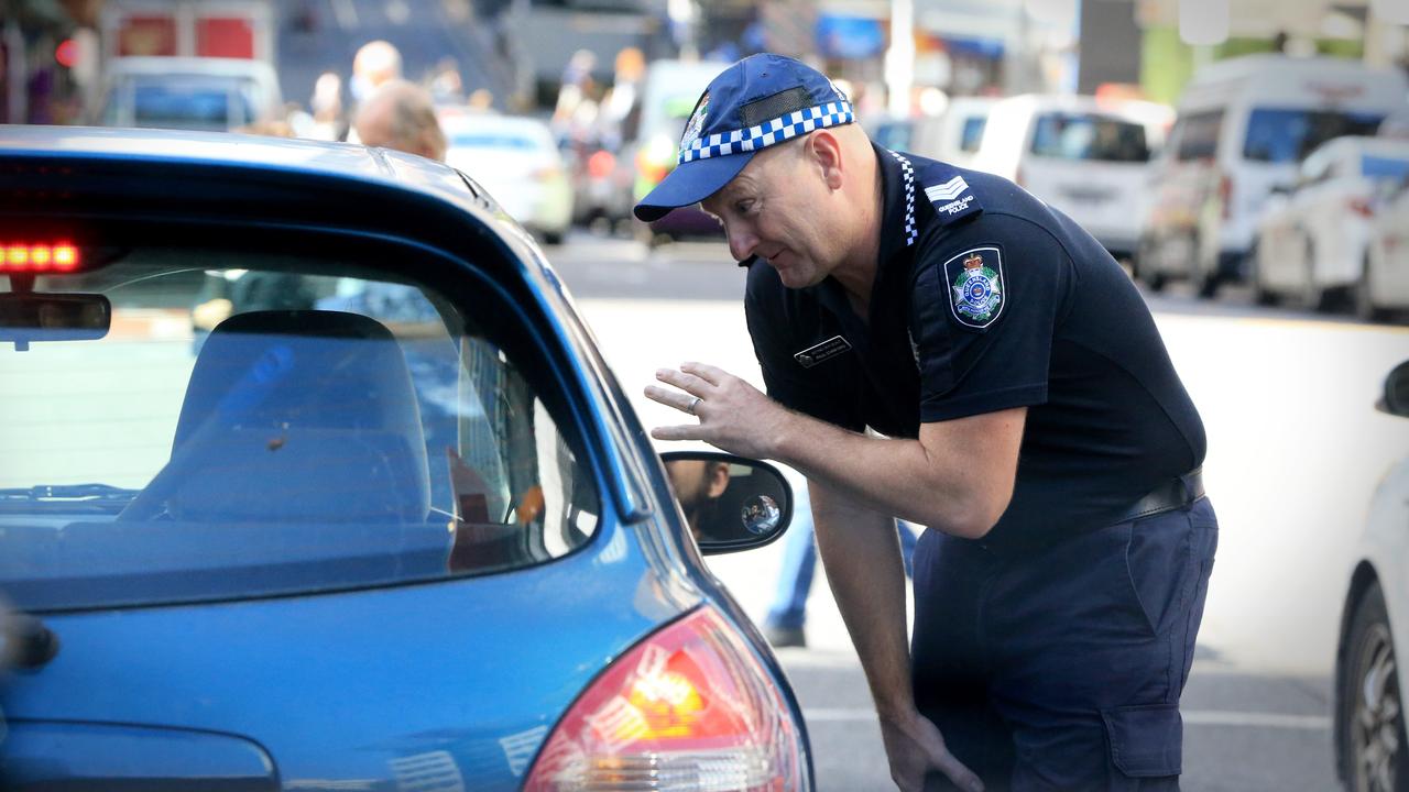 Police are cracking down on mobile phone use while driving, which in terms of distraction risk is on par with drink driving. Picture: Jamie Hanson