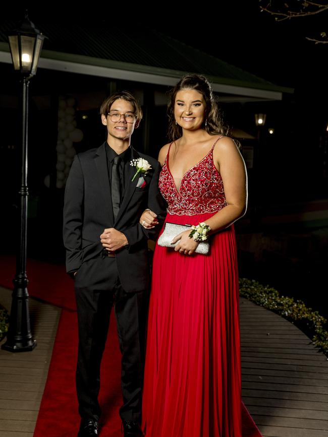 Formal for year 12 students from Emmanuel College. Alec Peters and Francesca Witalik . Picture: Jerad Williams