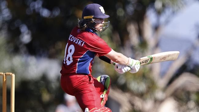 Former Australian &amp; Victorian batsman Will Pucovski is making his cricket comeback today after multiple issues with concussion &amp; shoulder surgery. HeÃ&#149;s playing Premier Cricket for Melbourne against Hawthorn Kingston. Picture: Alex Coppel.