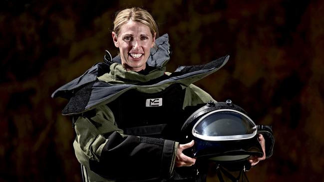 Inspector Jodie Pearson from the Bomb Response Unit photographed in 2014. Picture: Lincoln Baker/The West Australian.