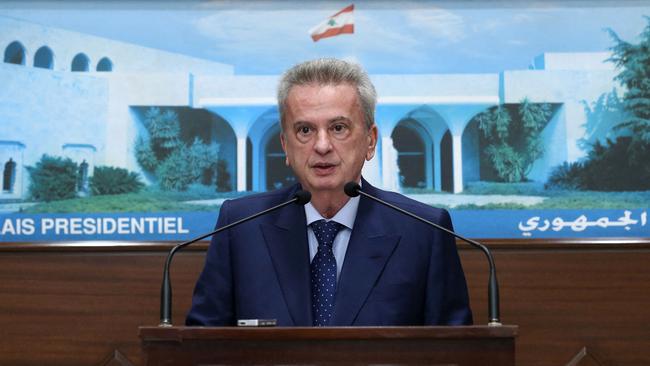 The former governor of Lebanon's Central Bank, Riad Salameh. Picture: AFP