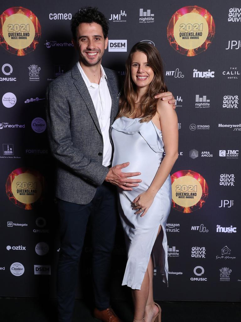 Jack and Emilia Ball, 2021 Queensland Music Awards, Fortitude Valley, Brisbane. Photographer: Liam Kidston.