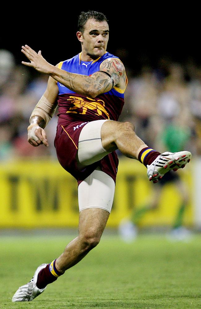 Ashley McGrath gets the kick away during a match in 2009.