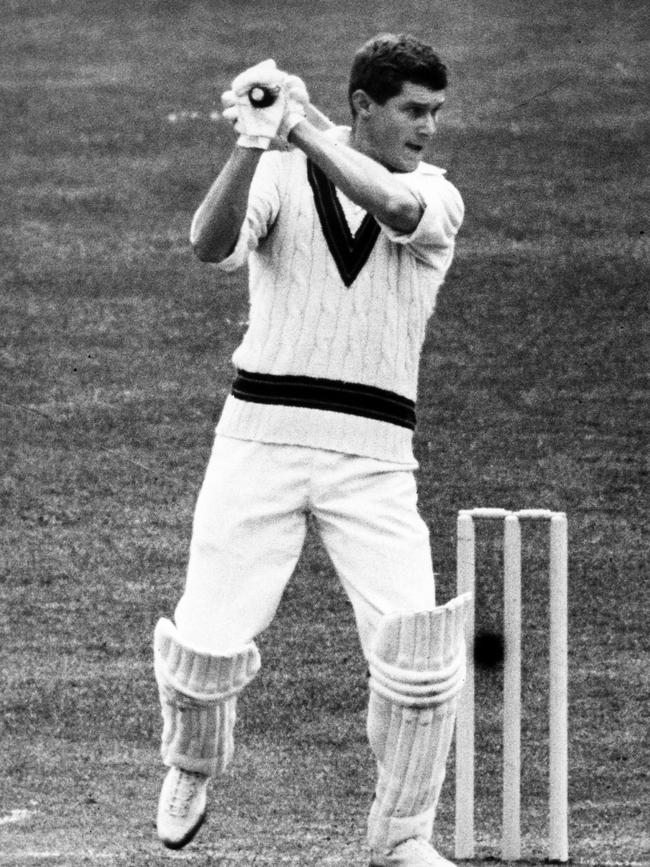 Bob Cowper batting. Date unknown.