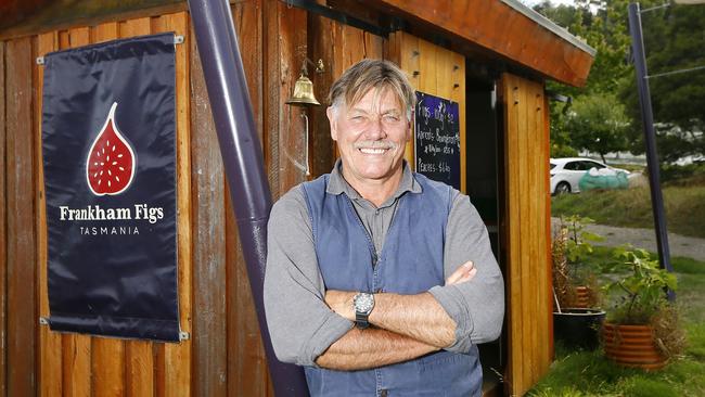 Peter Frankham of Frankham Figs Tasmania, at Dulcot. Picture: MATT THOMPSON