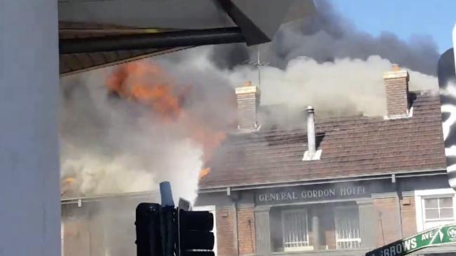 Sydenham's General Gordon Hotel Consumed by Flames