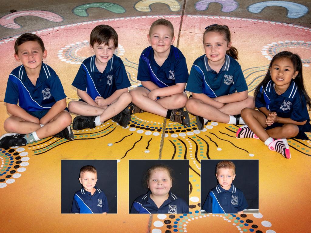 My First Year 2023: Clifton State School prep students (from left) Jett, Leo, Declan, Evelyn, Darlyn. Inset (from left): Zeke, Savannah, Archie. February 20, 2023