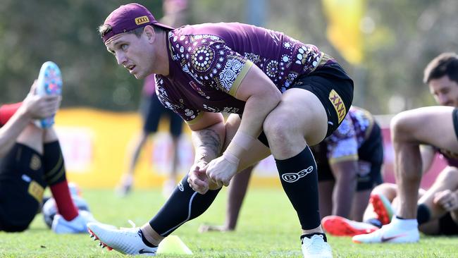 The Maroons prop knows he has his work cut out. (AAP Image/Dave Hunt)