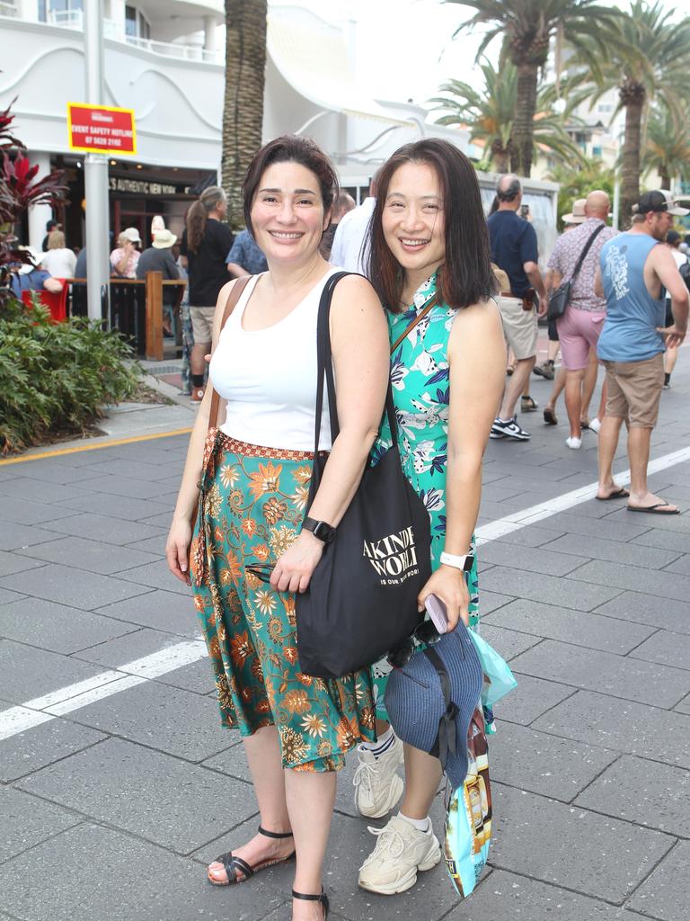 Groundwater. Iris Lee and Fatima Abreu. 19 October 2024 Broadbeach Picture by Richard Gosling
