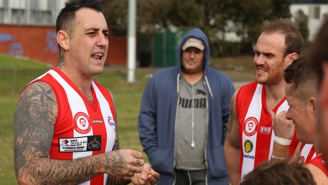 North Footscray coach Jonathan Miller. Picture: Stuart Milligan