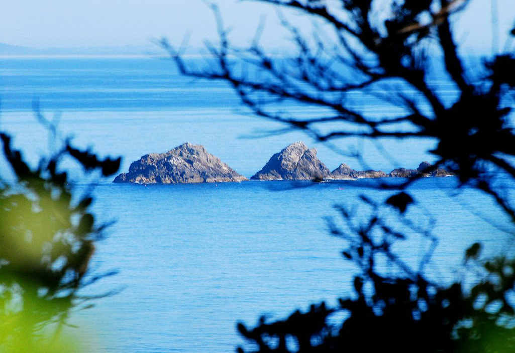 Julian Rocks as the ocean rolls near beautiful Byron Bay | The Courier Mail