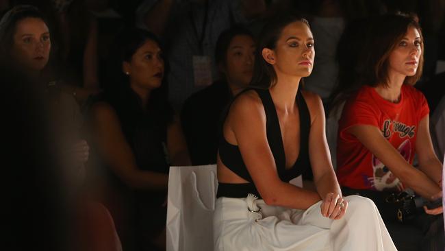 Jesinta gets inspired with the latest runway trends. Picture: Graham Denholm/Getty Images