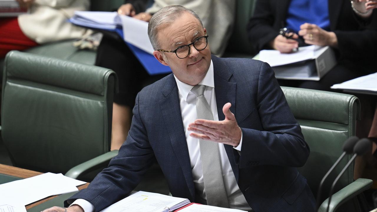 Prime Minister Anthony Albanese backed Mr Giles’ position during Question Time on Wednesday. Picture: NewsWire / Martin Ollman