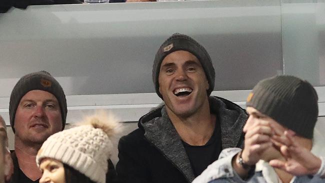 Brad Fittler watches the Panthers’ clash with the Dragons at Penrith Stadium. Picture. Phil Hillyard