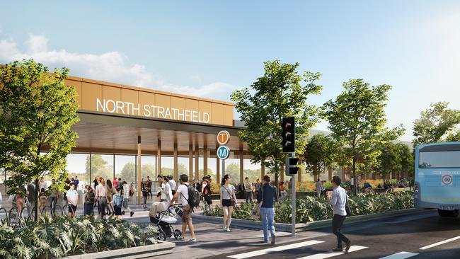 The mega Sydney Metro West project’s North Strathfield station. Picture: Supplied