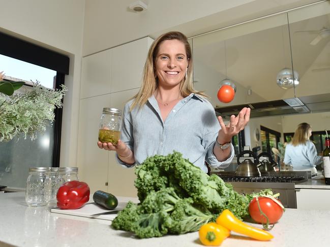 Australian cricketer Sophie Molineux took up pickling and sourdough baking during Melbourne’s lengthy lockdowns. Picture: Nicki Connolly