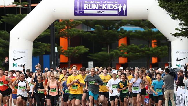 Thousands turn out to Run for the Kids. Picture: Michael Klein