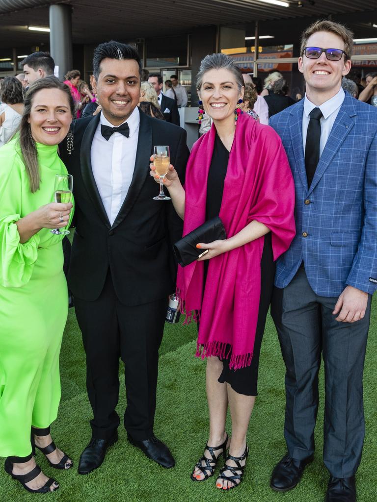 At the Focus HR Business Excellence Awards representing Flair Marketing and PR are (from left) Letoya Coates, Nigel Almeida, Bernadette Tranter and Rhys Cronin at Rumours International, Saturday, November 5, 2022. Picture: Kevin Farmer