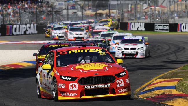 Fabian Coulthard and the Shell V-Power Racing Team stood out in Adelaide. Picture: Getty Images
