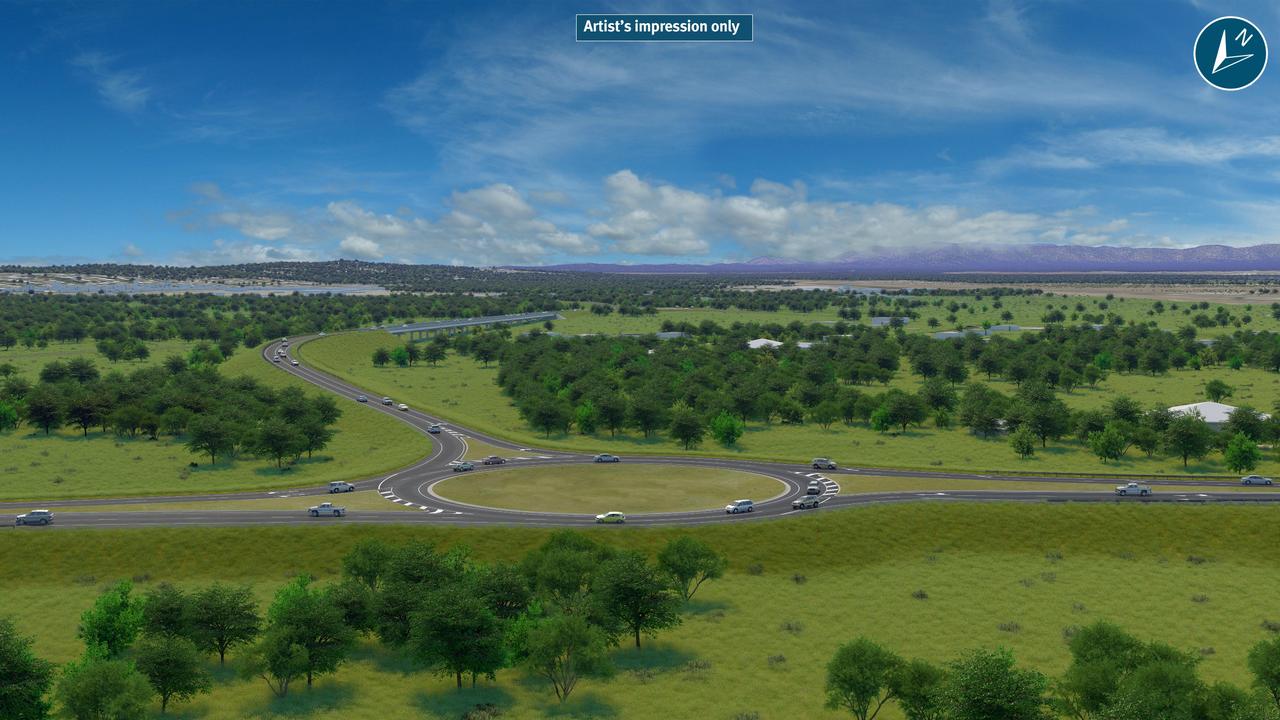 Rockhampton Ring Road – West Rockhampton connection. PIC: TMR