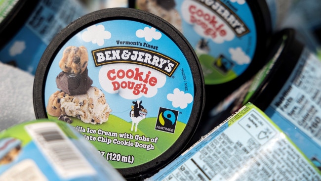Ben & Jerry's have announced they will not renew its license to manufacture and distribute ice cream in Israel. Picture: Getty Images