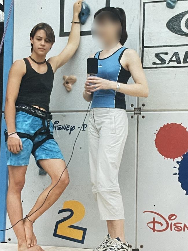 Sophie during a climbing event.