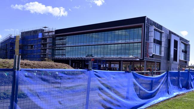 Construction continues at Primewest's new office complex on Learmonth St at Strathpine. Picture: Brock Stumer