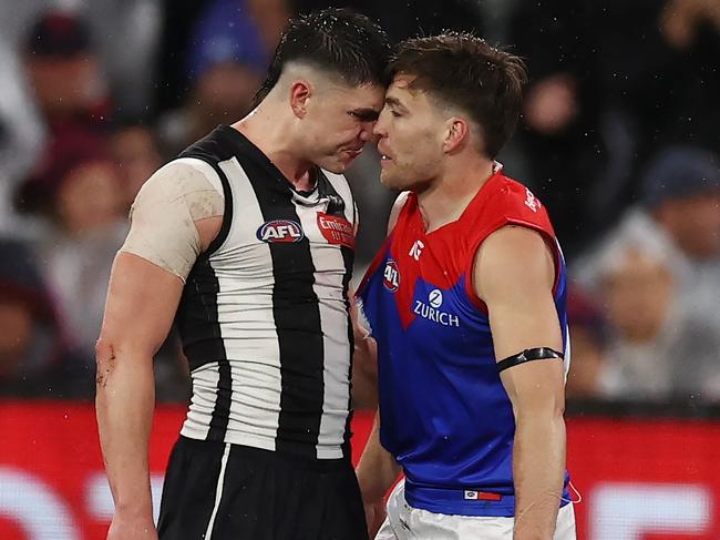 Melbourne and Collingwood will square off in round 24. Picture: Michael Klein.