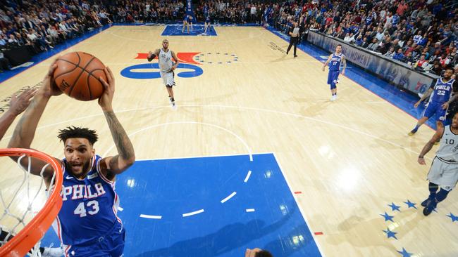 Jonah Bolden in action for the Philadelphia 76ers. Picture: Getty Images