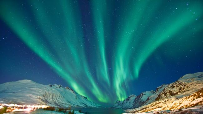 Aurora borealis in Ersfjordbotn, Tromso Norway during winter. Picture: iStock