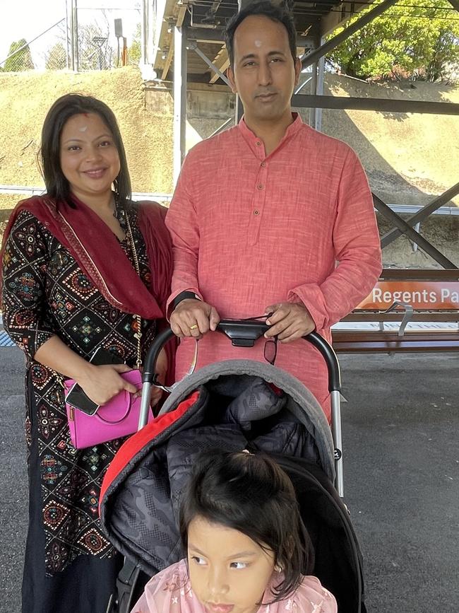 Sameer and Rita Roy, and their daughter Pahy.