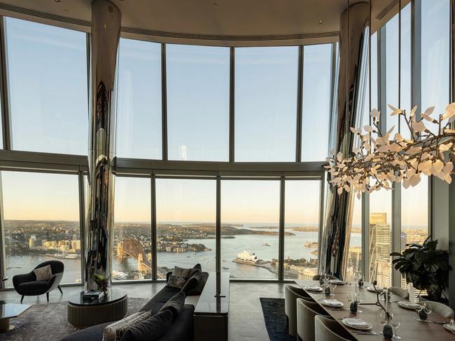 US private equity giant Blackstone are understood to be hoping the prestigious 849sq m Crown One Barangaroo penthouse will be sold before the end of the financial year. Picture: realestate.com.au