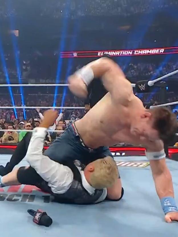 Cena pummelled the champion. Photo: X