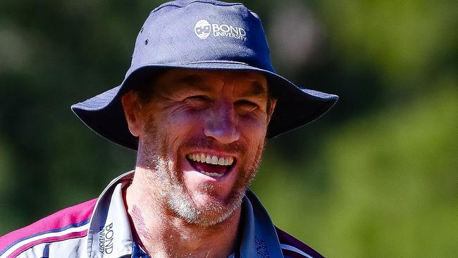 Queensland Reds head coach Brad Thorn attends a team rugby training session in Brisbane on May 25, 2020. (Photo by Patrick HAMILTON / AFP) / -- IMAGE RESTRICTED TO EDITORIAL USE - STRICTLY NO COMMERCIAL USE --