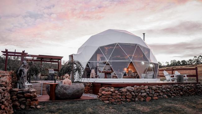 The Tranquility Dome at Luna Lodge. Picture: Declan Dreyer