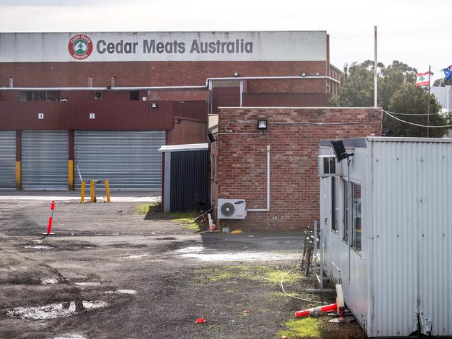 The Cedar Meats factory in Brooklyn has been shut down after a virus cluster. Picture: Jake Nowakowski
