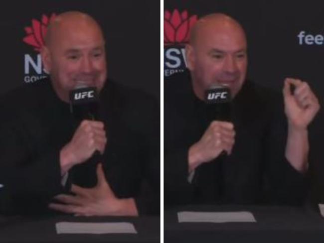 Dana White has taken aim at a Sydney newspaper editor.