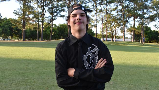 Quinn Bowen at the Pioneer State High School formal at the Mackay Golf Course on Friday November 20. Picture: Zizi Averill