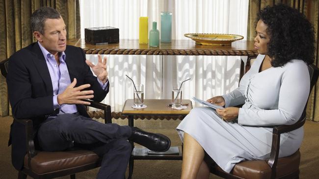 Lance Armstrong tells Oprah Winfrey that he cheated.