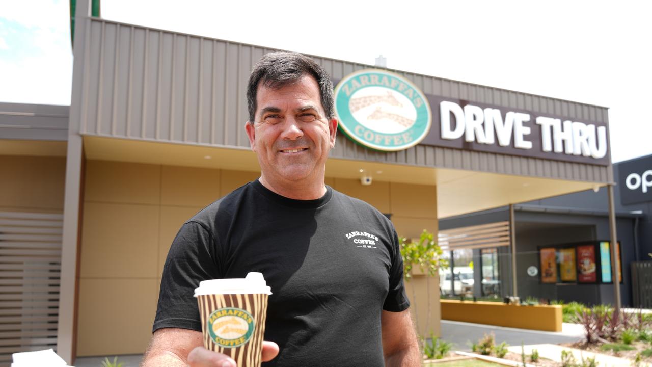 Zarraffa's Coffee Toowoomba franchisee Damian Doyle will open his relocated Newtown drive-through shop south along Anzac Avenue, next to Oporto.